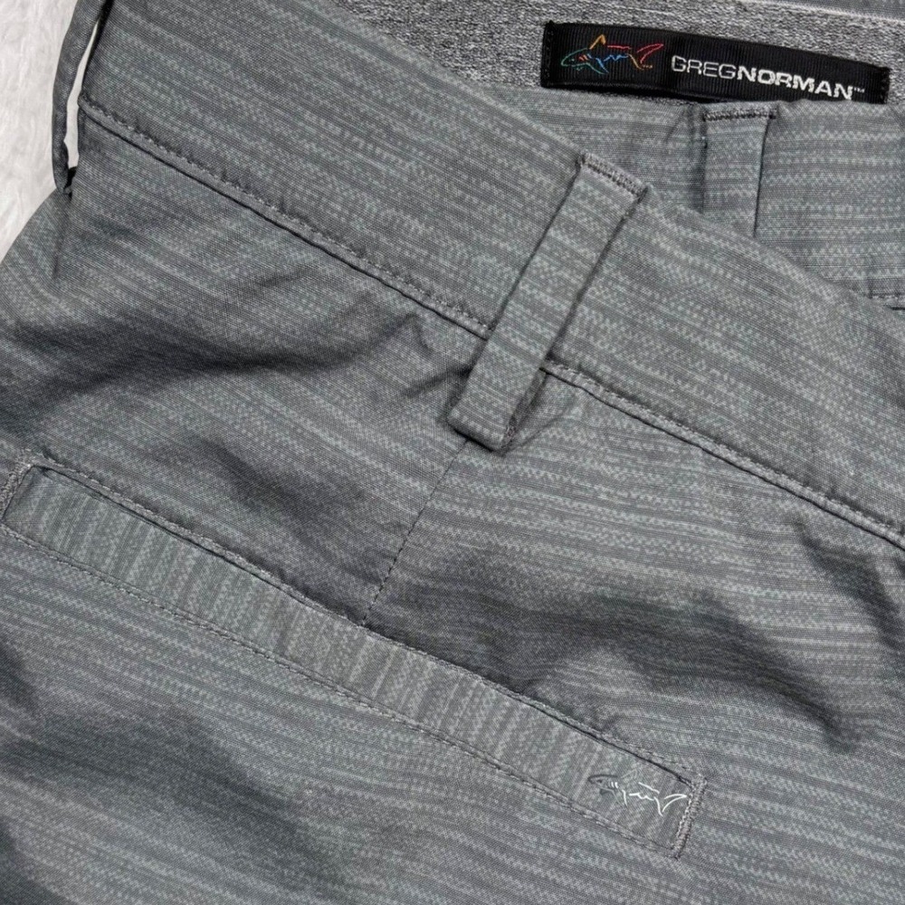 Greg Norman Golf Shorts Men 40 Gray Performance UPF 50 Ply Dry 9" Inseam Wicking